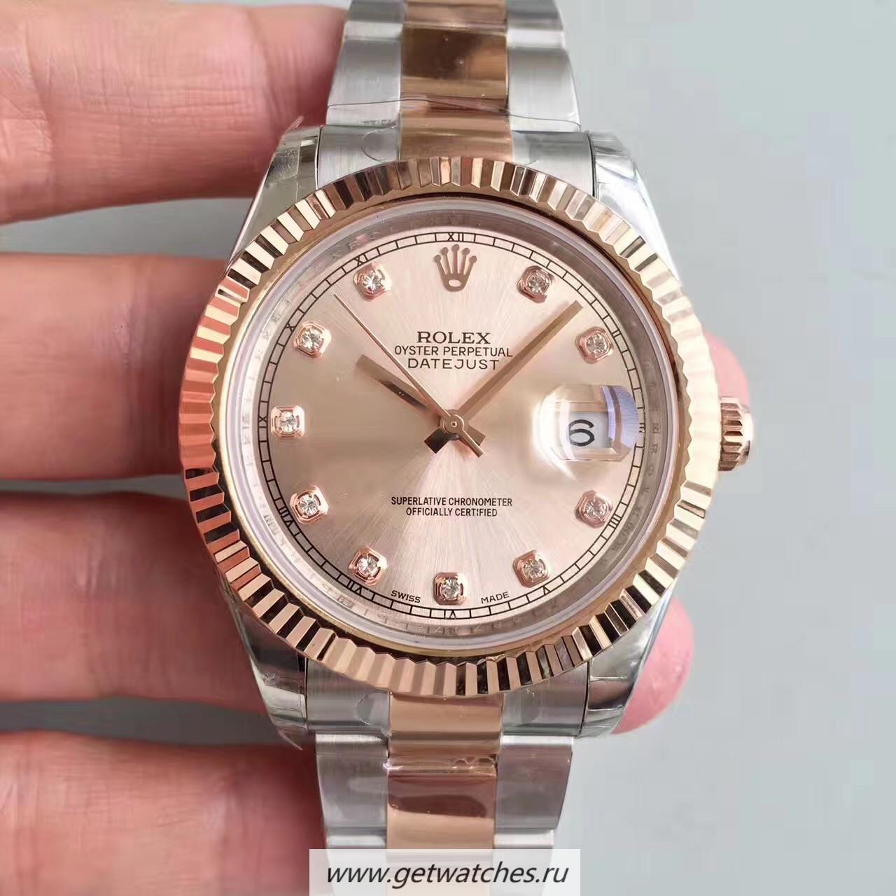 Copy R01ex Datejust II 126331 41mm EWF SS & Rose Gold Rose Gold Dial 3136