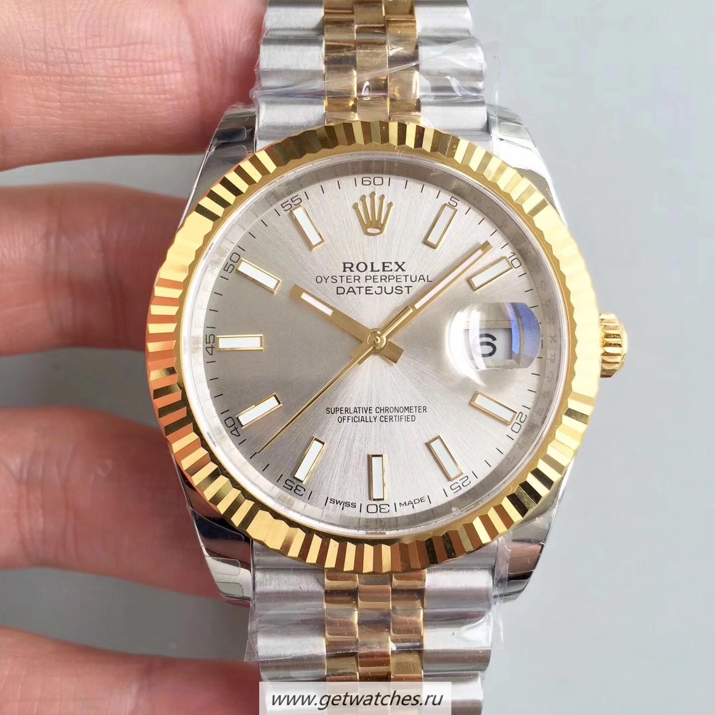 Replica R01ex Datejust II 126333 41mm EWF SS & Yellow Gold Rhodium Dial 3235