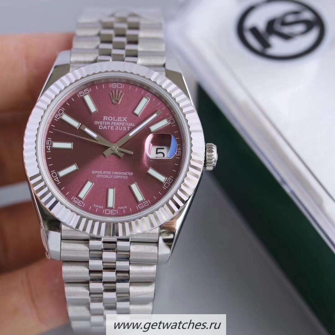 Replica R01ex Datejust II 126334 41mm KSF SS Purple Dial 2836