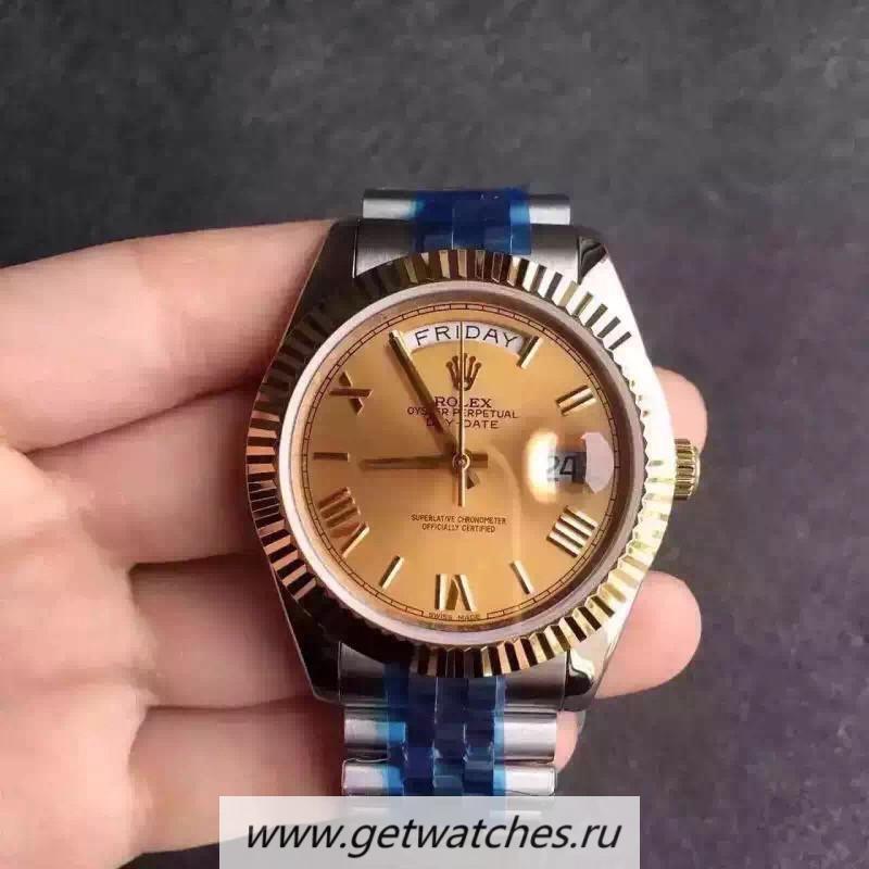 Shop R01ex Day-Date 116233 36mm Noob Factory V5 SS & Yellow Gold Gold Dial 2836