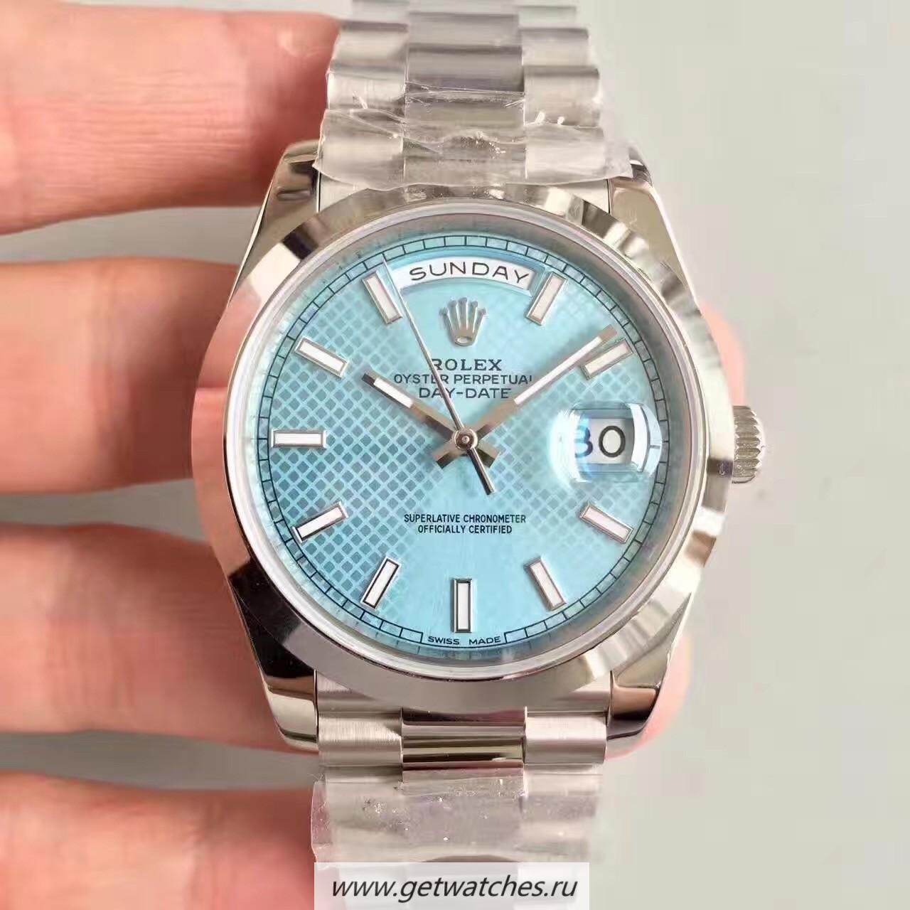 Best Price R01ex Day-Date 40 228206 Noob Factory SS Blue Diagonal Dial 3255