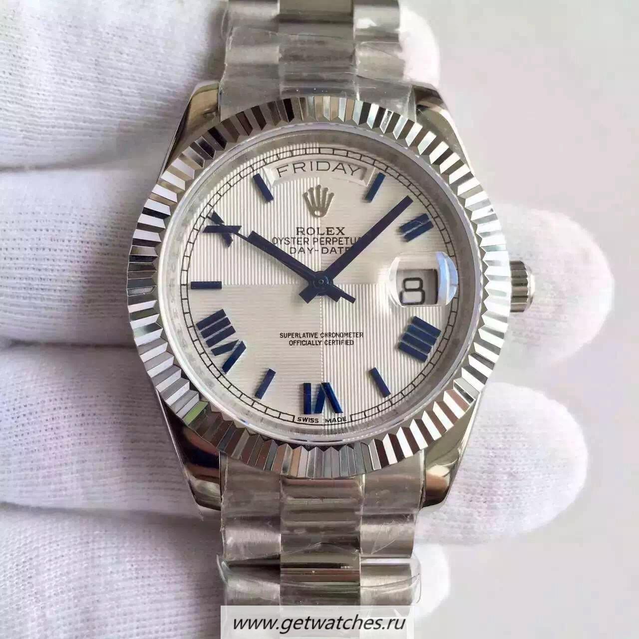 Perfect Replica R01ex Day-Date 40 228239 40mm KWF SS Silver Dial 3255