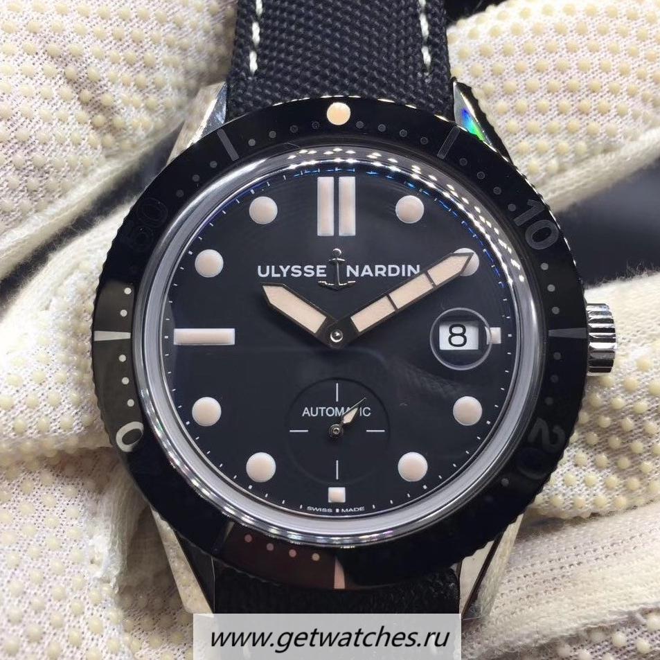 NEW Replica Ulysse Nardin Diver Le Locle 3203-950 SY SS Black Dial 2824