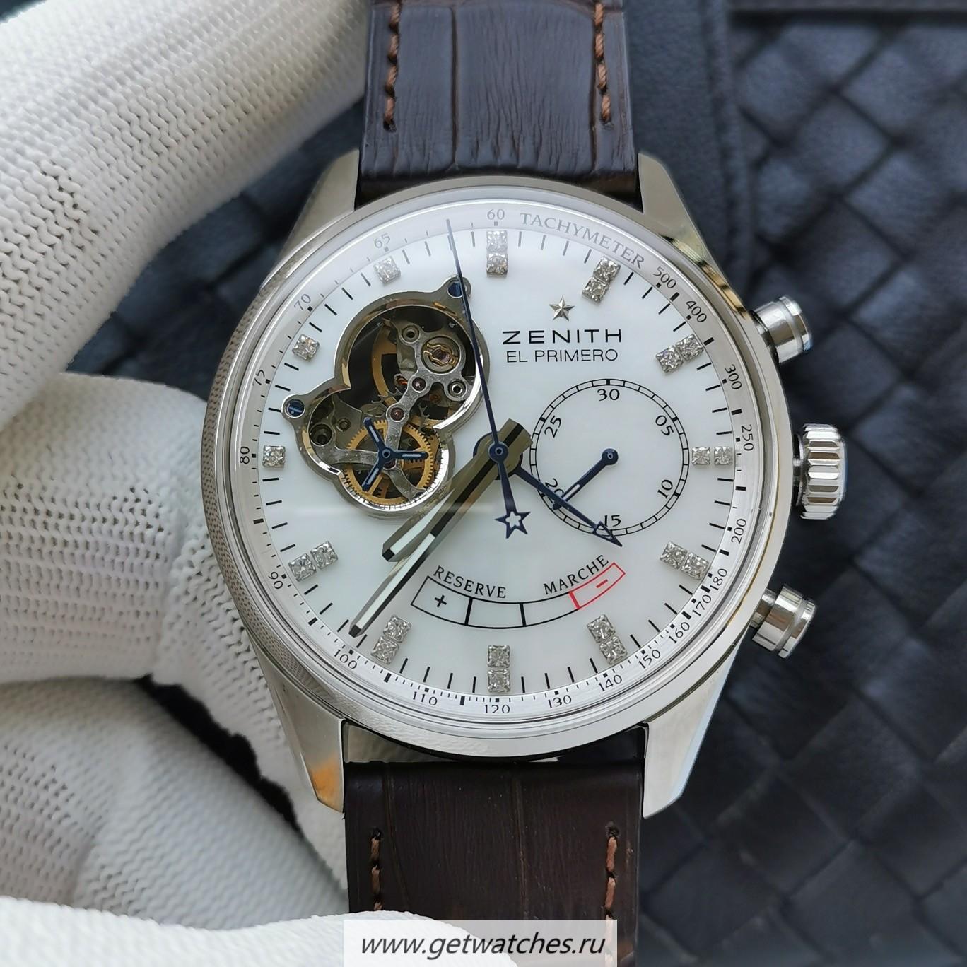 Perfect Replica Zenith El Primero AXF SS White Dial Lemania