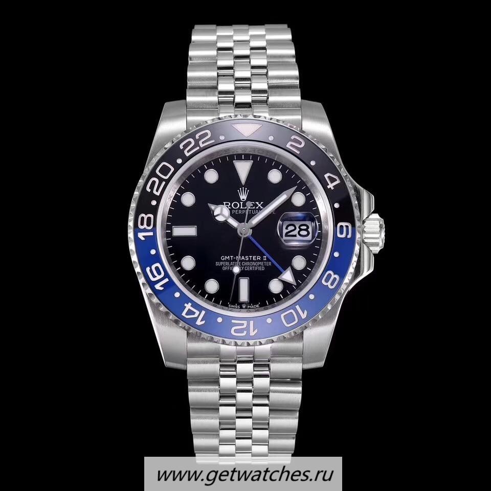 Replica R01ex GMT-Master II 126710 BLNR DJF SS 904L Black Dial 3186