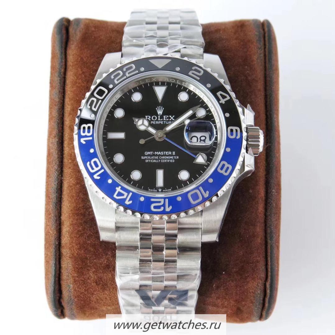 Fake R01ex GMT-Master II 126710 BLNR VRF SS 904L Black Dial 3186