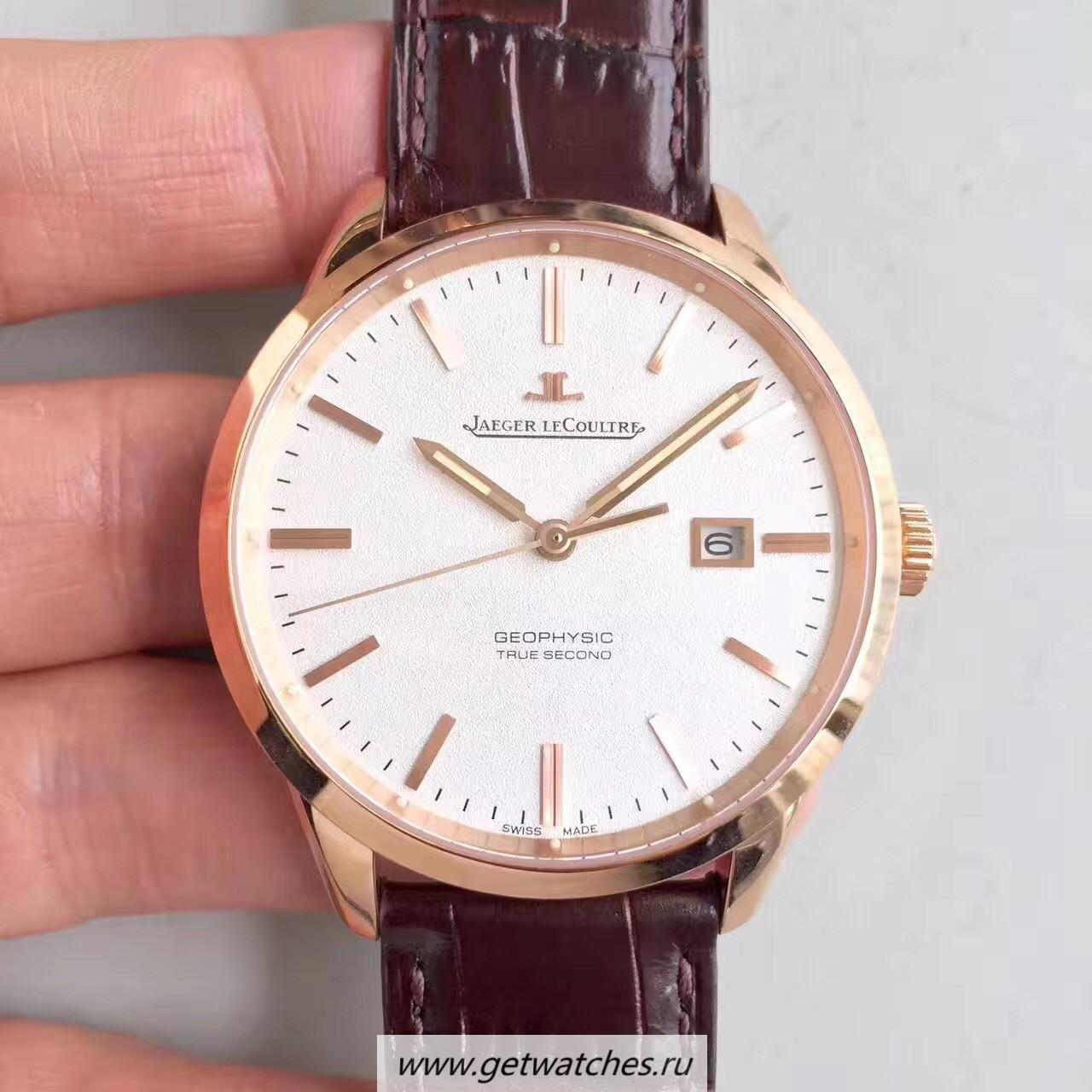 Best Price Jaeger-LeCoultre Geophysic True Second 8012520 Noob Factory Rose Gold White Dial Calibre 770