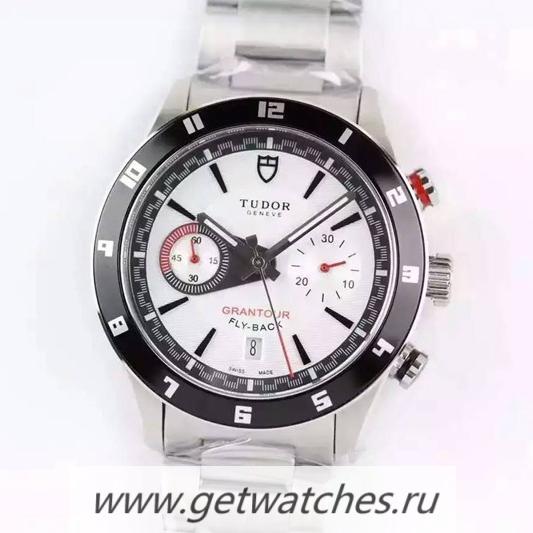 Shop Tudor Grantour Fly-Back SS White Dial 7750