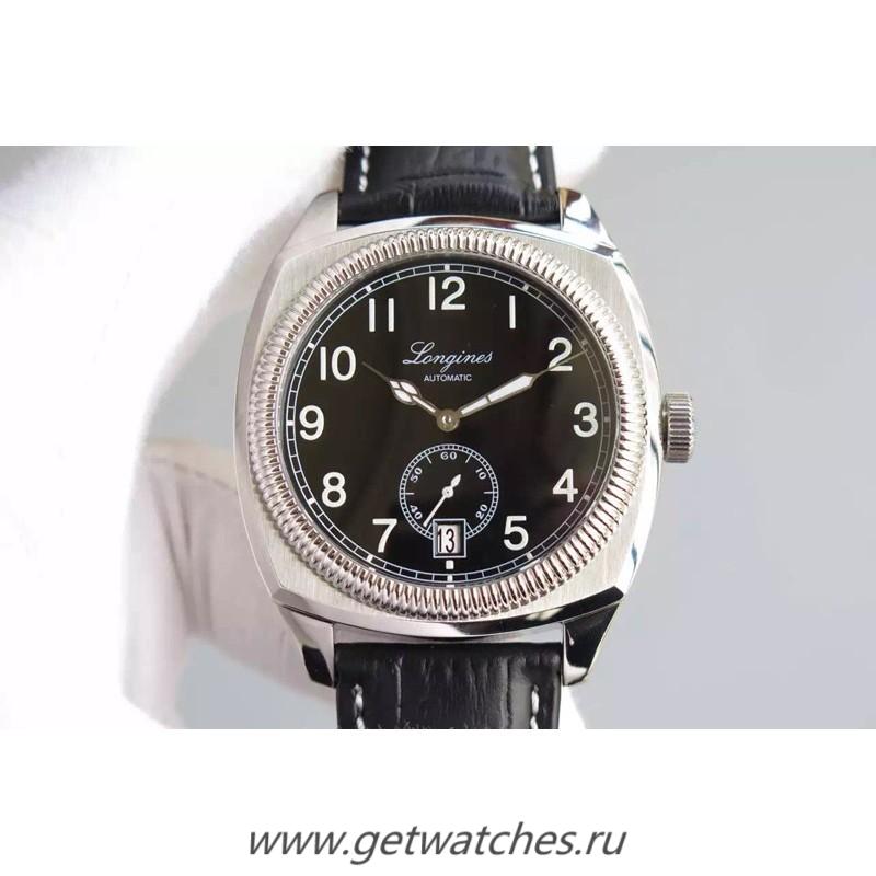 NEW Replica Longines Heritage 1935 SS Black Dial M9015