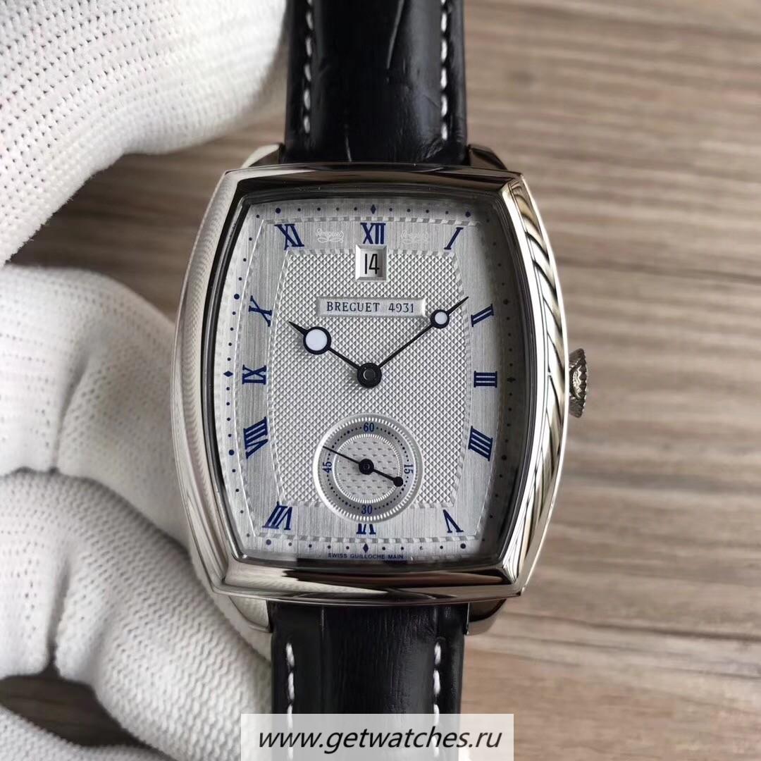 Fake Breguet Heritage Big Date 5480BB/12/996 Noob Factory SS Silver Dial 2824