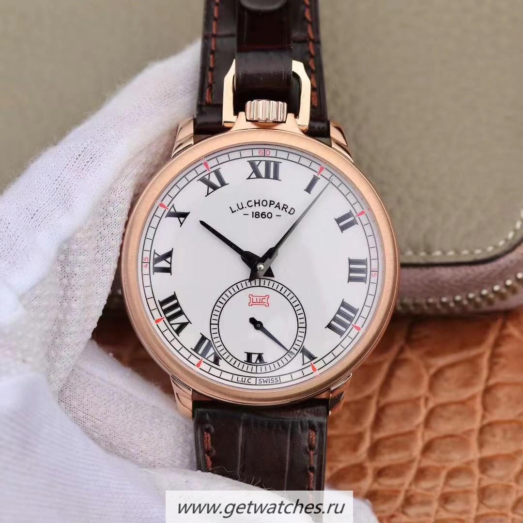 Copy Chopard LUC L0vis Ulysse The Tribute 161923 LUCF Rose Gold White Dial LUC EHG