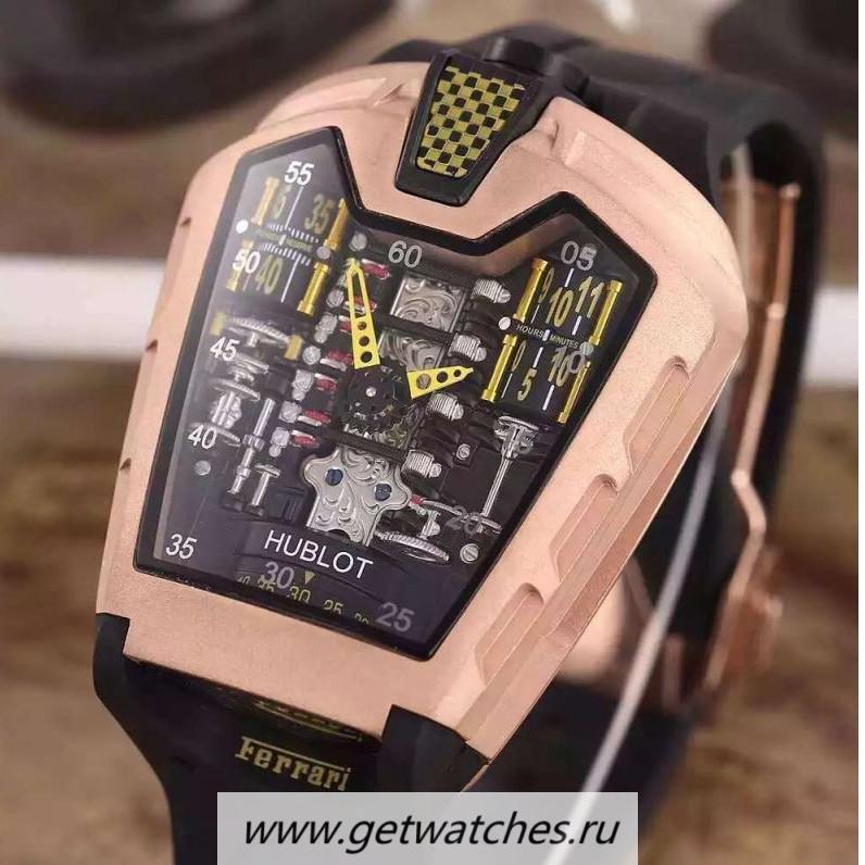 Shop Hublot LaFerrari MP-05 Rose Gold Yellow & Skeleton Dial 2824