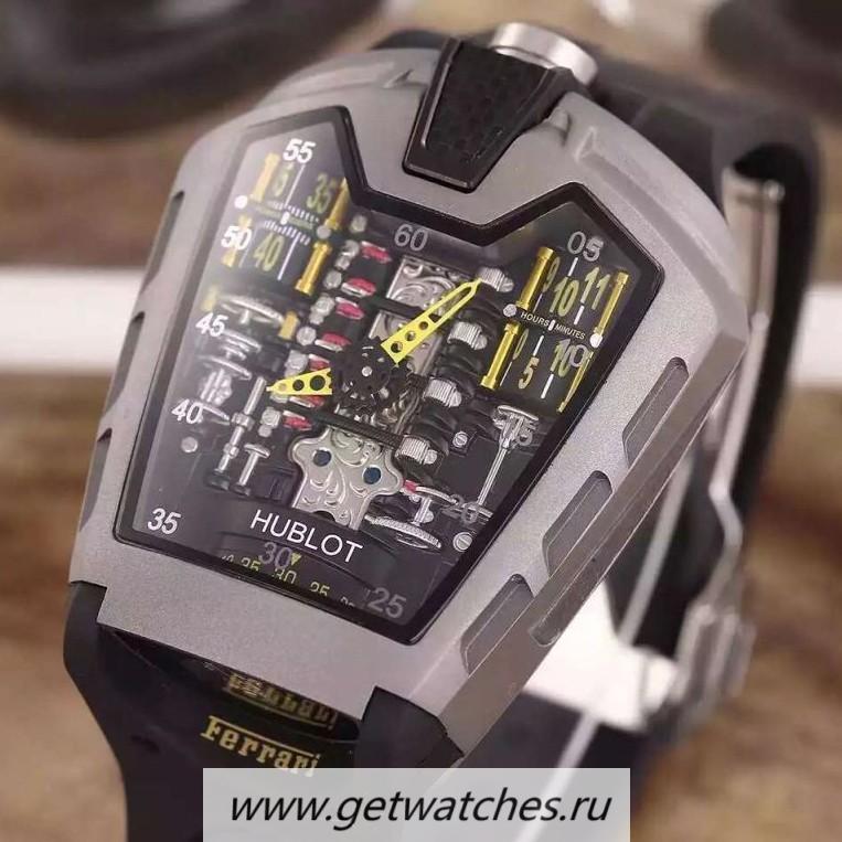 Fake Hublot LaFerrari MP-05 Titanium Yellow & Skeleton Dial 2824