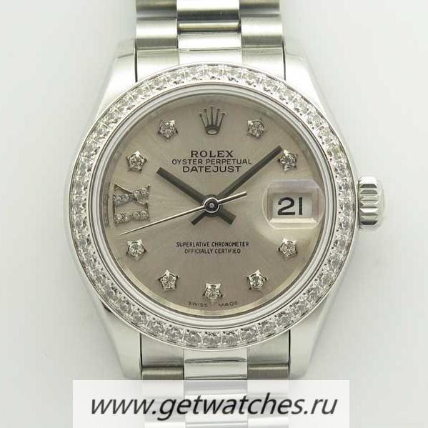 High Quality R01ex Ladies Datejust 28 279136 RBR 28mm BPF SS & D1am0nds Silver Dial 2671