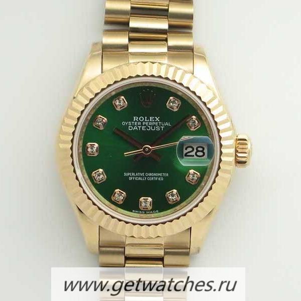 High Quality R01ex Ladies Datejust 28 279165 28mm BPF Rose Gold Green Dial 2671