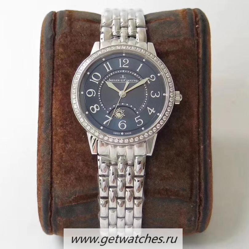 Copy Jaeger-LeCoultre Ladies Rendez-Vous Night & Day 34mm ZF SS & D1am0nd Blue Dial 898