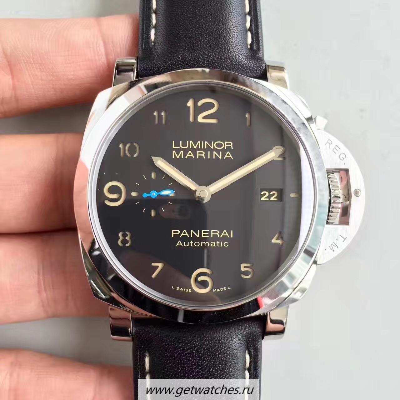 High Quality Pa*e*a1 Luminor GMT PAM088 Noob Factory SS Black Dial 7750