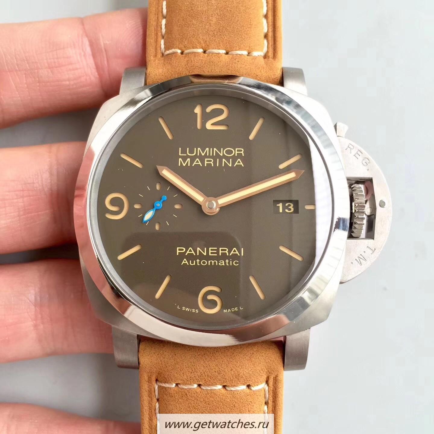 Perfect Replica Pa*e*a1 Luminor Black Seal Left-Handed 8 Days PAM 649 PVD Black Dial P5000