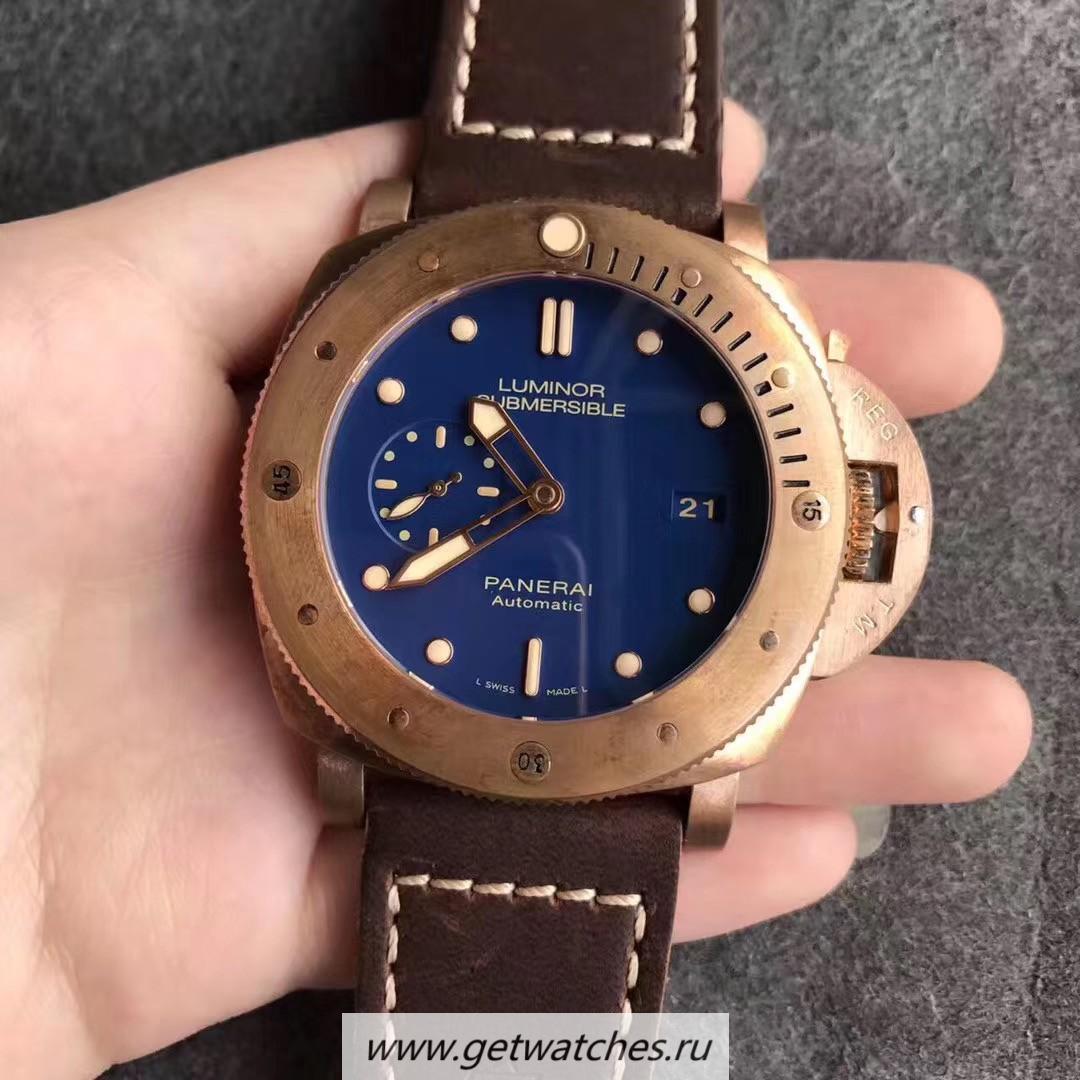 Best Price Pa*e*a1 Luminor Submersible 42mm PAM974 VSF Rose Gold Black Dial OP XXXIV (Free Strap)