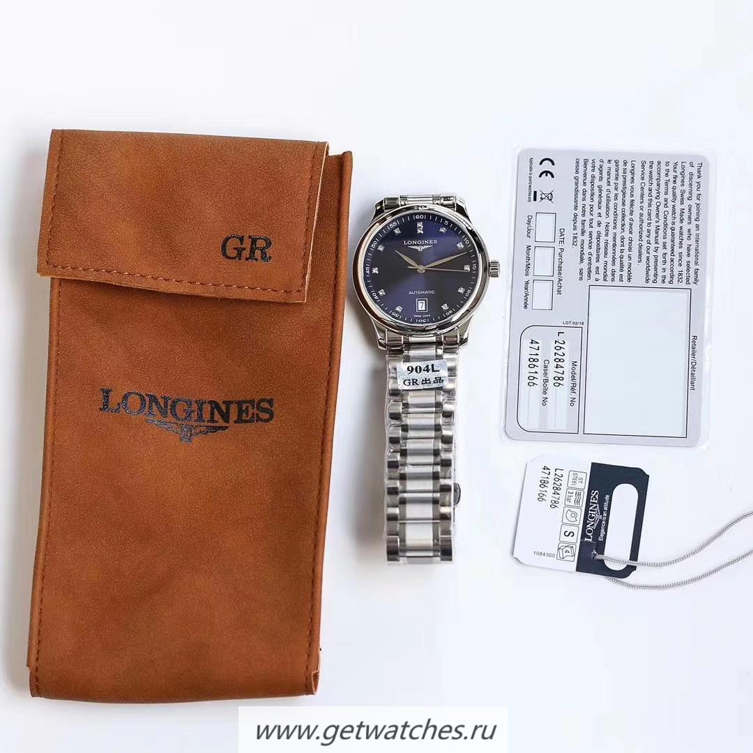 Fake Longines Master Date GRF SS 904L Blue Dial L888