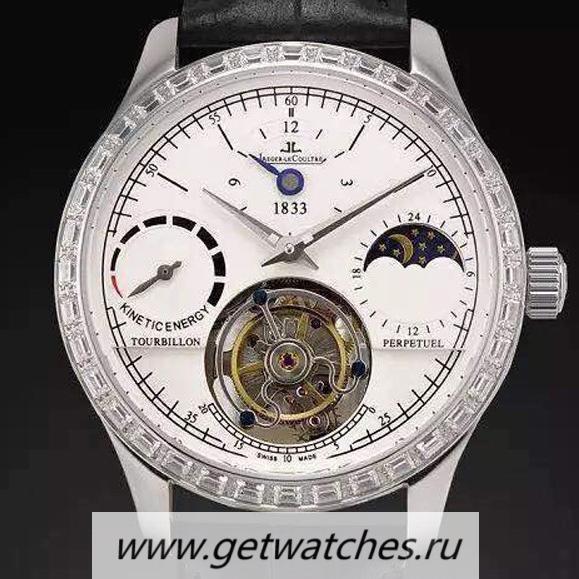 NEW Replica Jaeger-LeCoultre Master Grande Tradition Tourbillon SS & D1am0nds White Dial Tourbillon