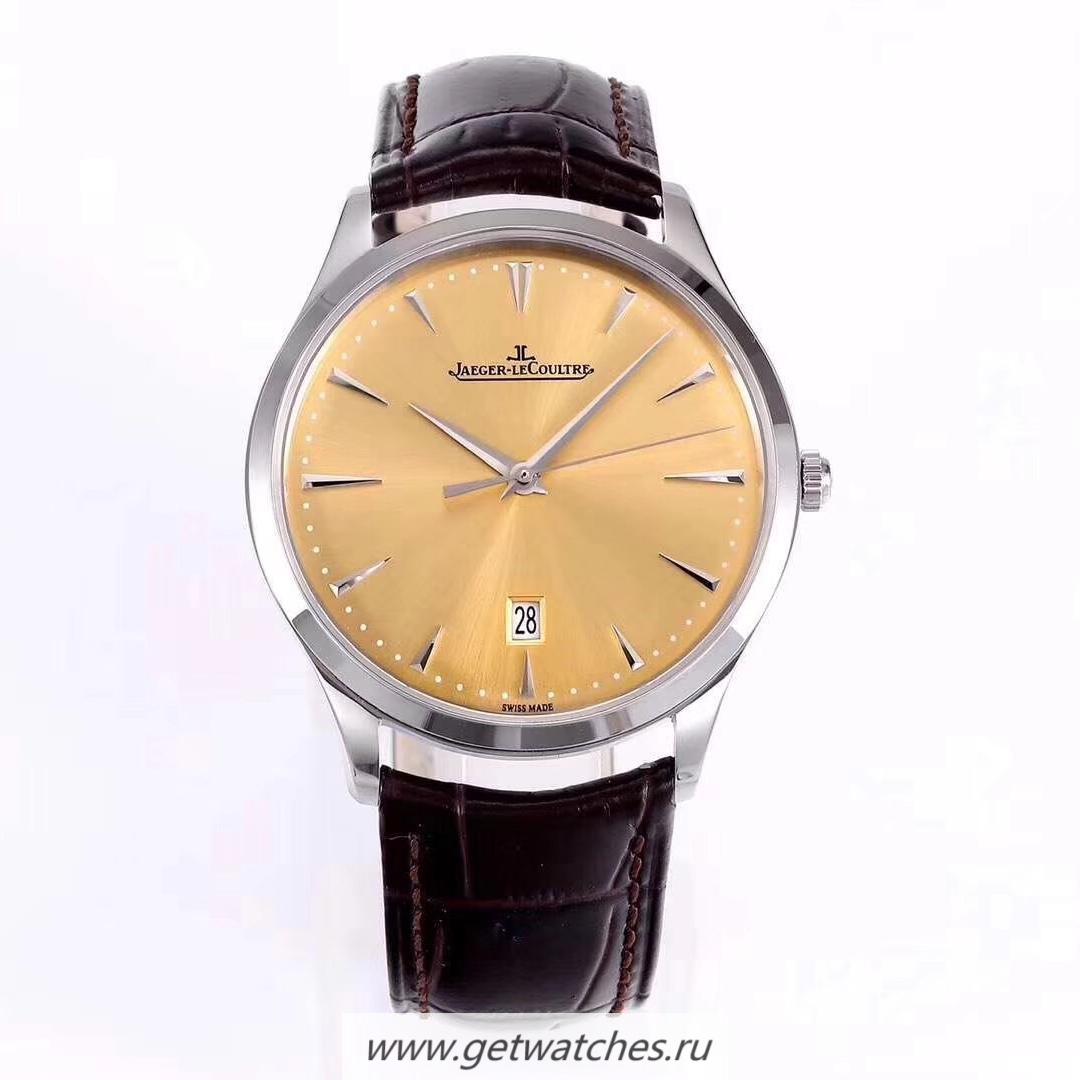 Perfect Replica Jaeger-LeCoultre Master Ultra Thin Date 1288420 ZF SS Champagne Dial JLC 899/1