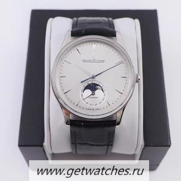 Best Price Jaeger-LeCoultre Master Ultra Thin Moon 1368420 AZF SS Silver Dial JLC 925