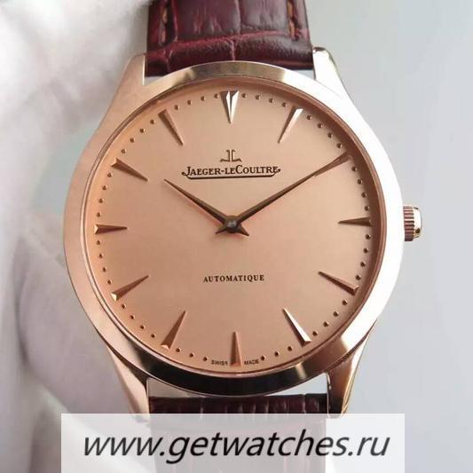 Copy Jaeger-LeCoultre Master Ultra Thin Rose Gold Gold Dial JLC 898C