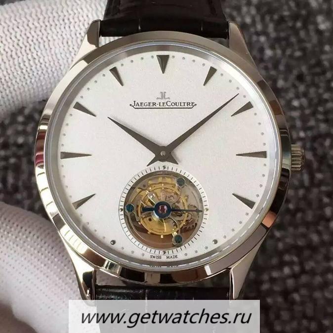 Shop Jaeger-LeCoultre Master Ultra Thin Tourbillon SS  White Dial Tourbillon