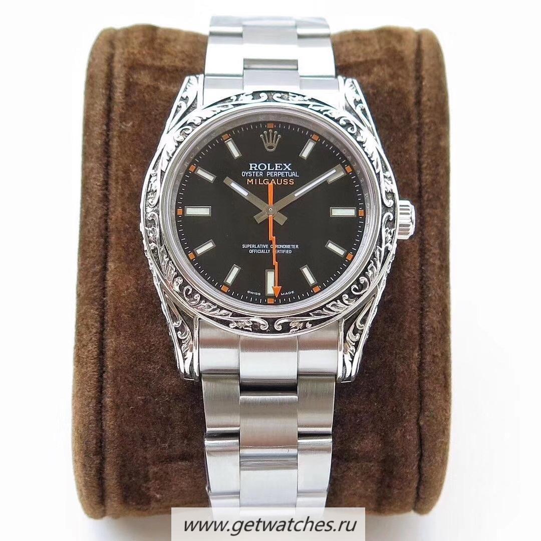 Best Price R01ex Milgauss 116400 GV GG SS Black Dial 2836