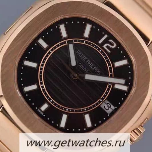 Best Price Pat*k Phi1i*pe Nautilus 7011 Ladies Rose Gold Black Dial Eta Quartz