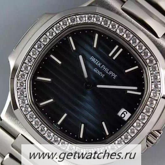 Shop Pat*k Phi1i*pe Nautilus Jumbo 5711 SS D1am0nds Bezel 2824