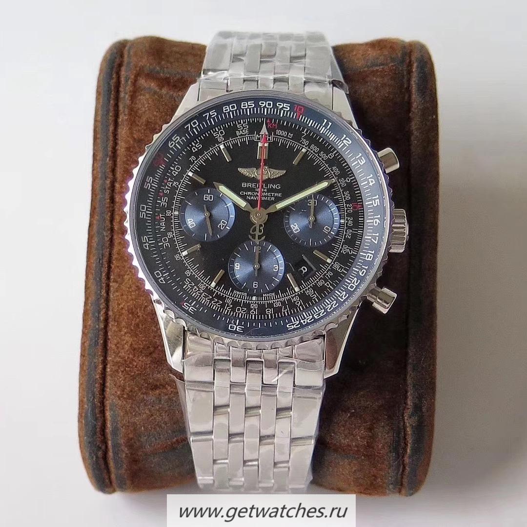 Best Price Breitling Navitimer 01 AB012012 AIF SS Black Dial 7750