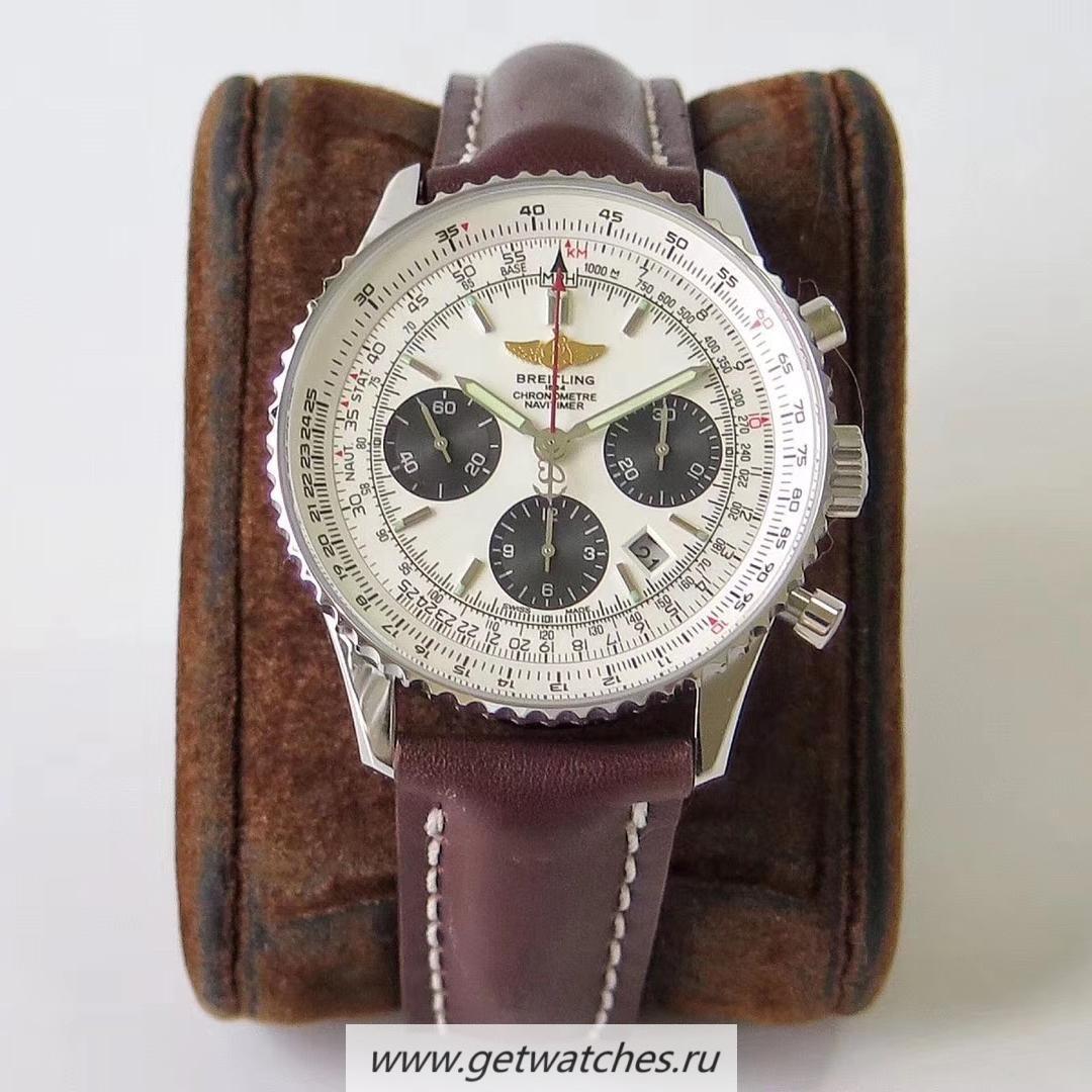 Perfect Replica Breitling Navitimer 01 AB0121211G1P1 AIF SS White Dial 7750
