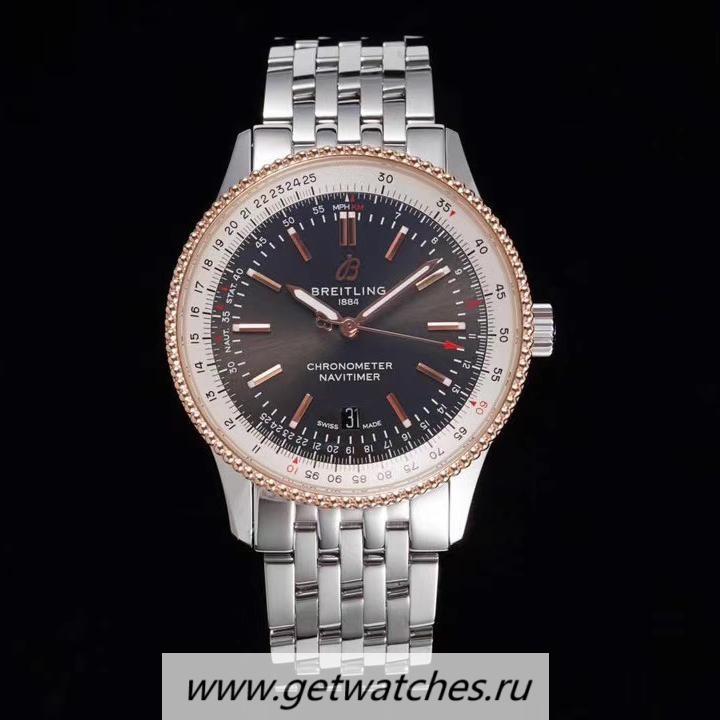 High Quality Breitling Navitimer Automatic 41mm TF SS & Rose Gold Anthracite Dial 2824