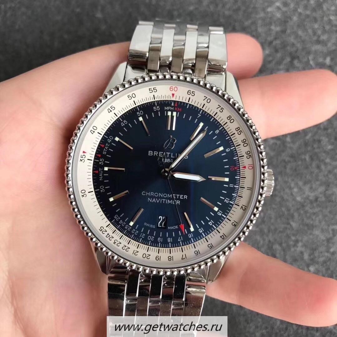 Copy Breitling Navitimer Automatic 41mm V7F SS Blue Dial 2824