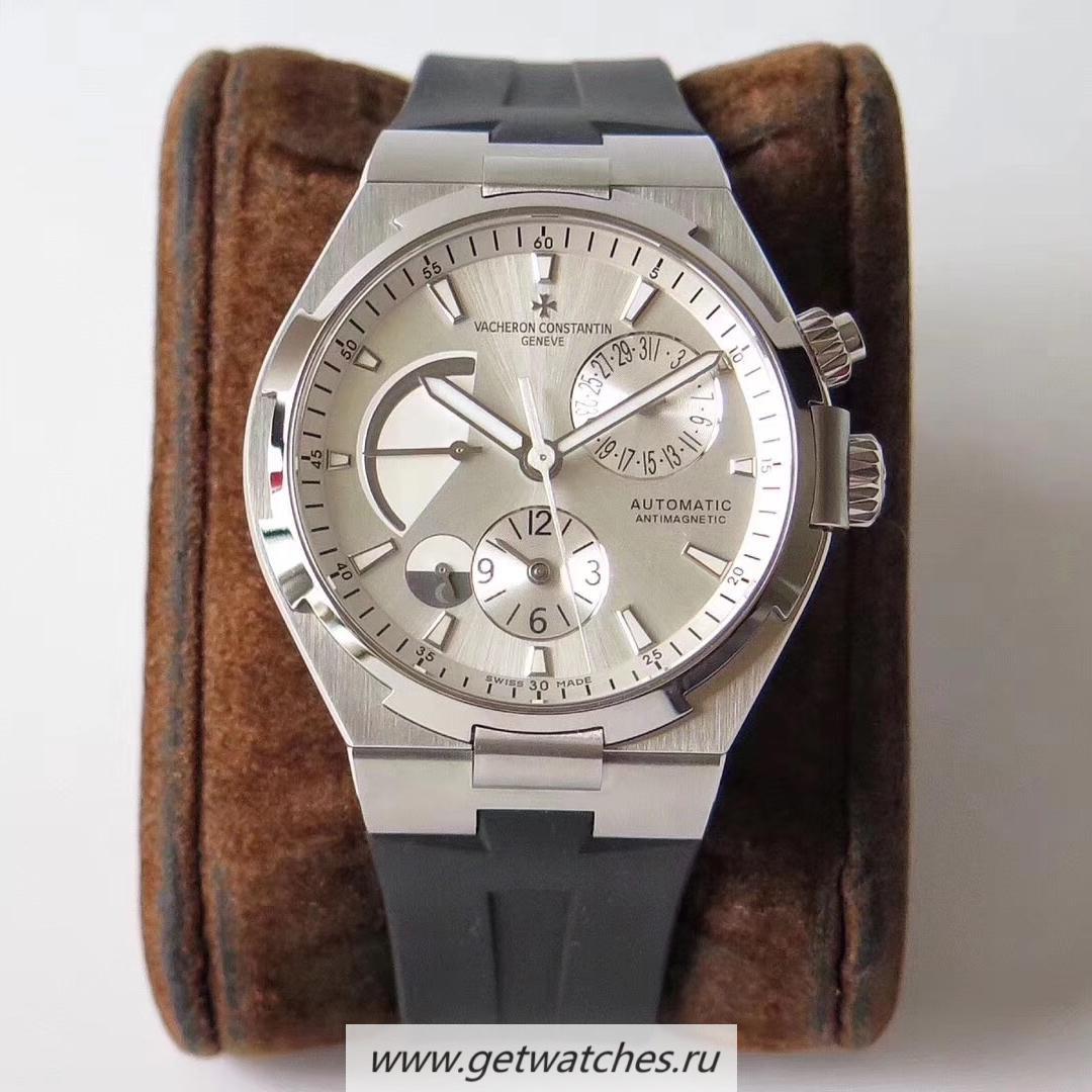 Best Price Vacheron C0nstan1n Overseas Dual Time 47450/B01A-9226 TWAF SS Silver Dial 1222 SC
