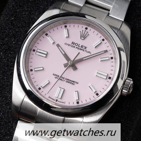 Perfect Replica R01ex Oyster Perpetual 36 126000 KRF SS 904L Pink Dial 2824