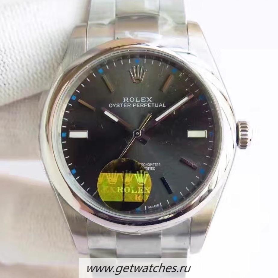 Fake R01ex Oyster Perpetual 39 114300 2018 UBF SS Anthracite Dial 2836