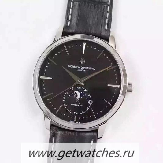 Copy Vacheron C0nstan1n Patrimony 81180 SS Black Dial 2450SC