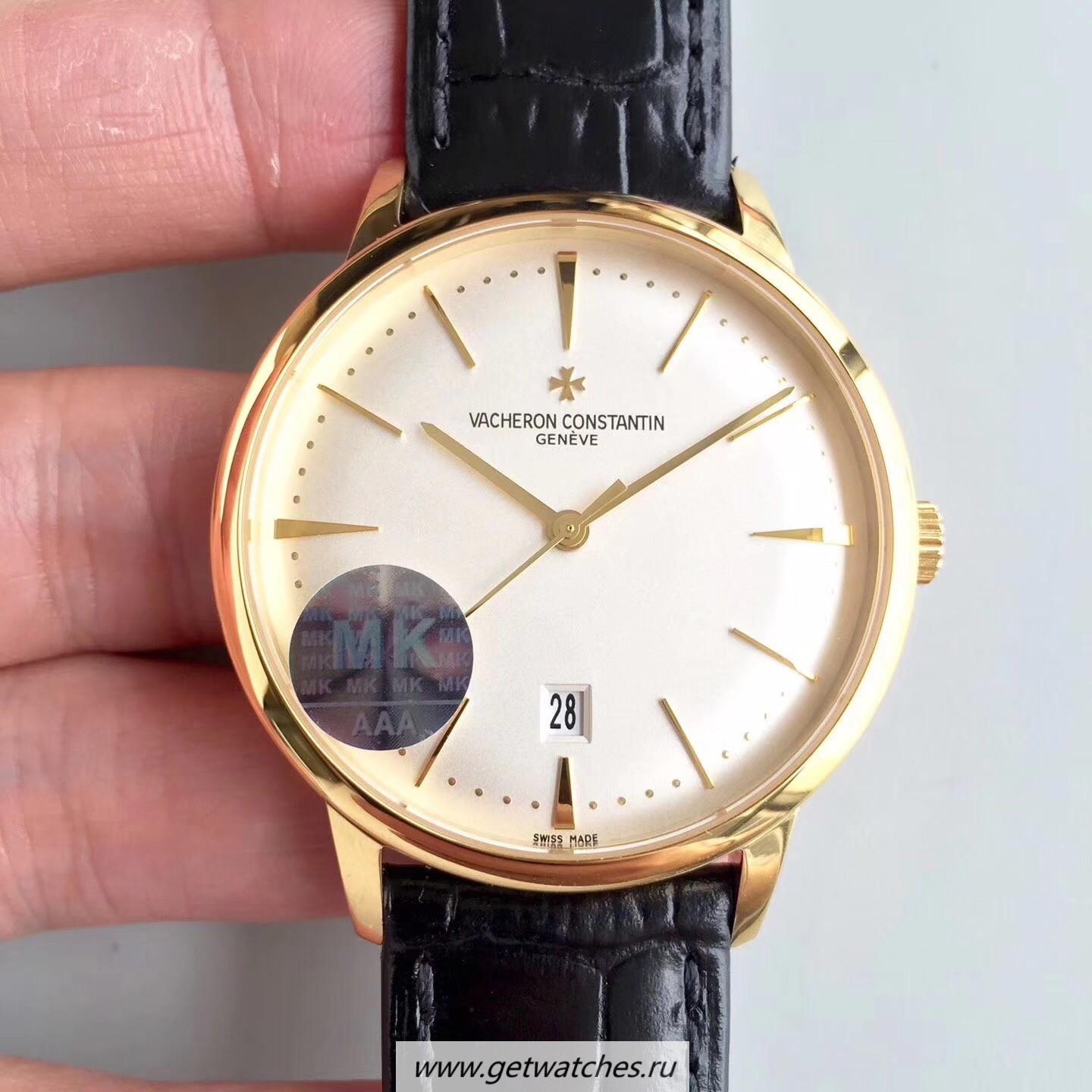 Shop Vacheron C0nstan1n Patrimony 85180/000J-9231 MKF Yellow Gold White Dial 2450 Q6