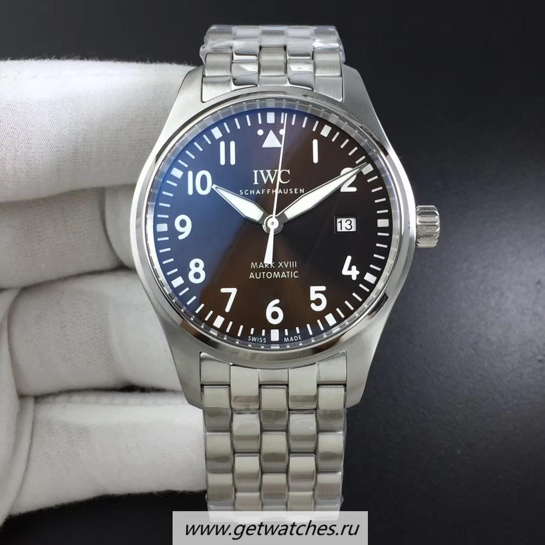 High Quality IWC Pilot Mark XVIII Antoine De Exepury IW327003 V7F SS Brown Dial ETA 2892-2