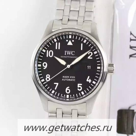 Copy IWC Pilot Mark XVIII IW327002 SS Black Dial 2892