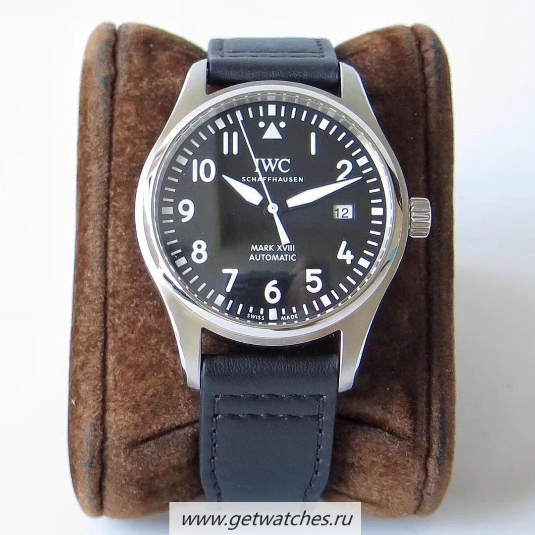 Fake IWC Pilot Mark XVIII IW327009 V7F SS Black Dial 2892
