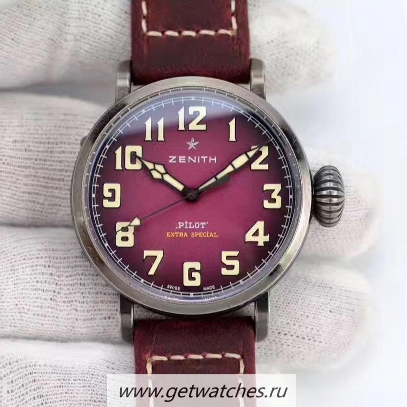 Best Price Zenith Pilot Type 20 Extra Special Ton Up 45mm V6F SS Purple Dial M9015