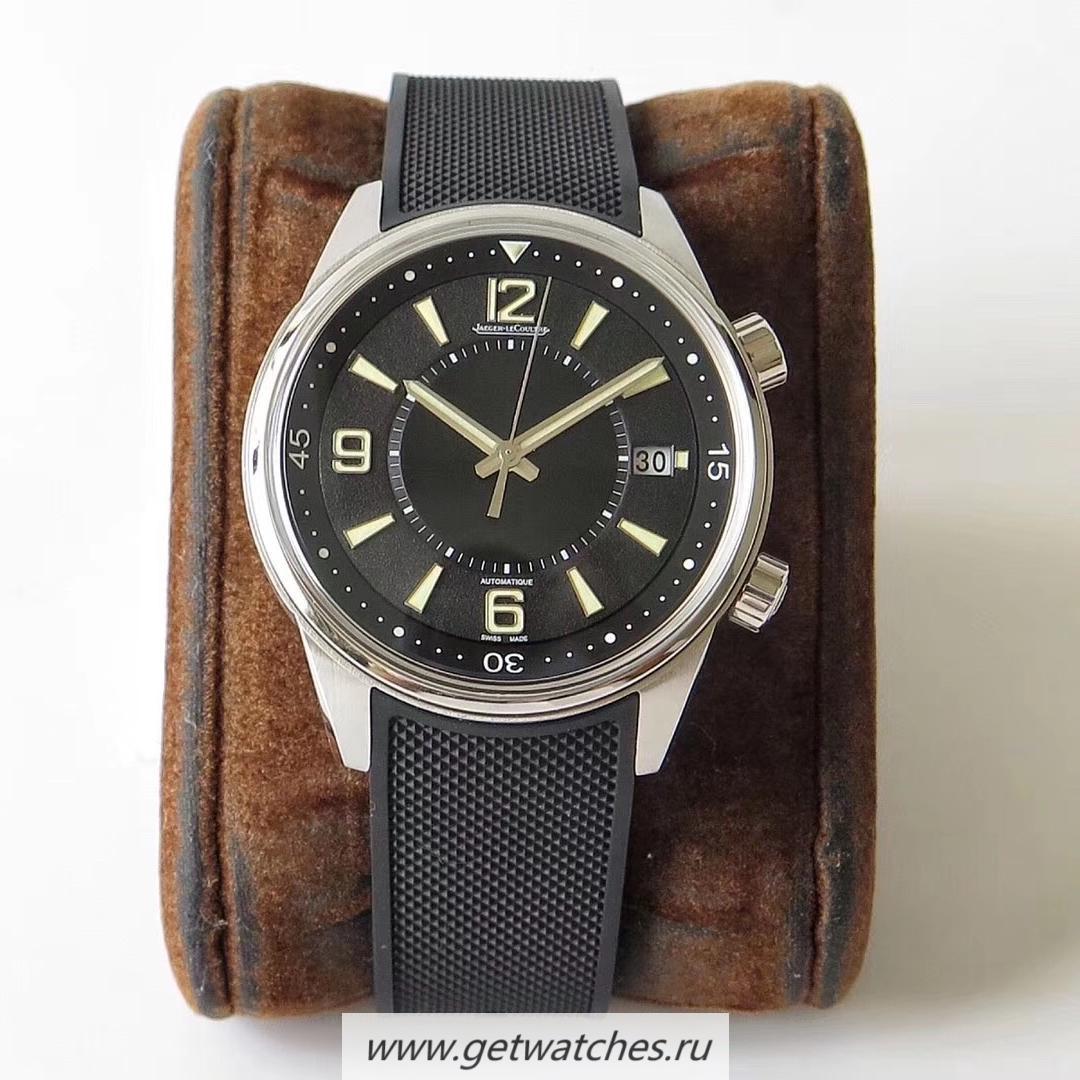 Best Price Jaeger-LeCoultre Polaris Memovox 9038670 ZF SS Black Dial M9015