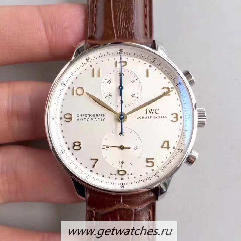 Perfect Replica IWC Portugieser Chrono IW371445 ZF V2 SS Silver Dial 7750
