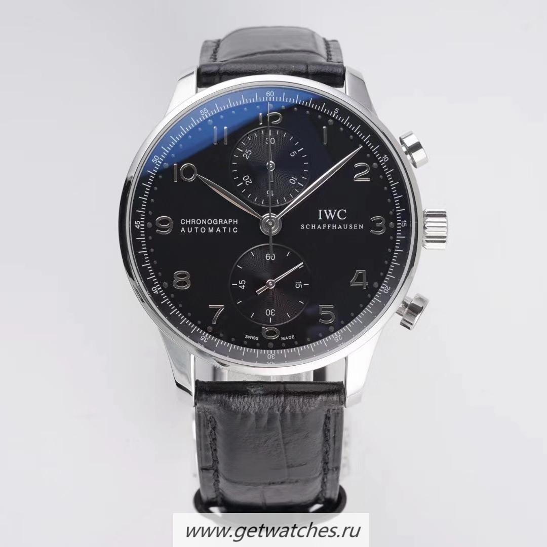 Fake IWC Portugieser Chrono IW371609 ZF SS Blue Dial 69355
