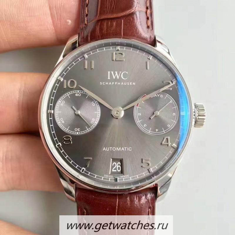 Best Price IWC Portugieser IW500106 Power Reserve ZF V3 SS Grey Dial 52010