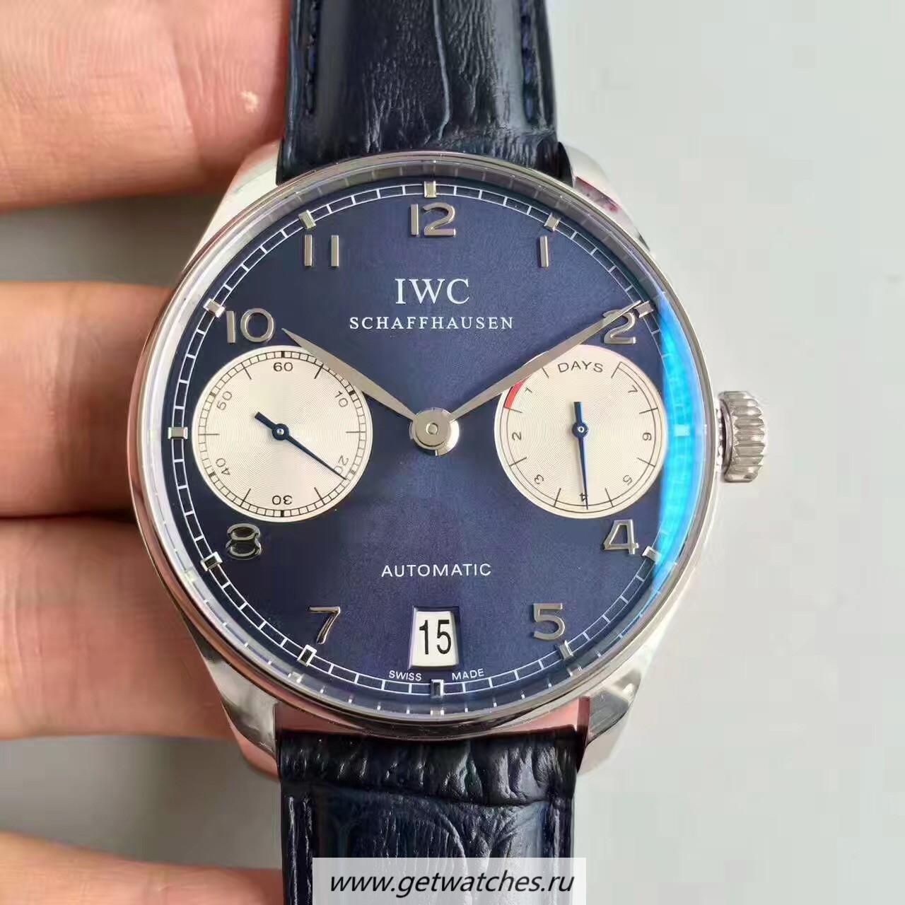 Best Price IWC Portugieser Laureus IW500112 ZF SS Blue Dial 51011